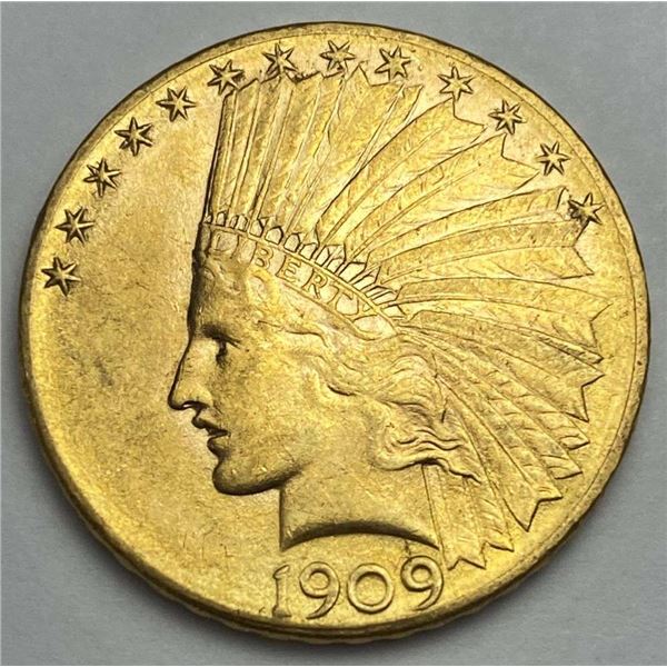 1909-D Gold $10 Indian Head MS63