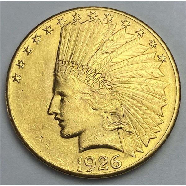1926 Gold $10 Indian Head MS63