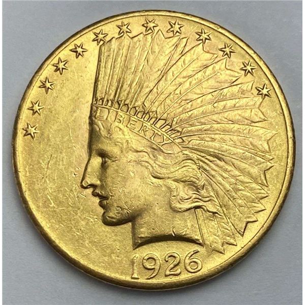 1926 Gold $10 Indian Head MS63