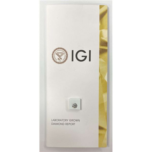 White Certified 1.57 Carat Round Diamond "H" Color, "VS1" Clarity IGI