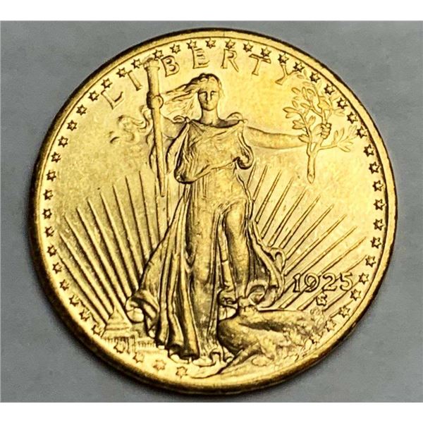 1925 Gold $20 Saint Gaudens MS65