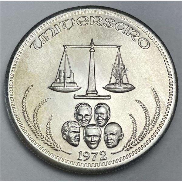 1972 Universaro World Trade 1 ozt .999 Silver