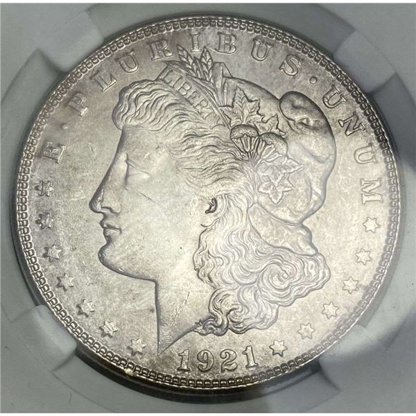1921-S Morgan Silver Dollar MS65