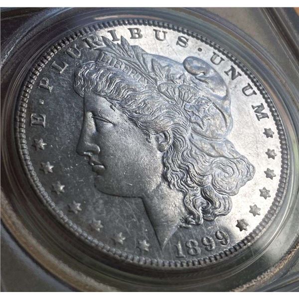 1899 Morgan Silver Dollar PCGS MS63 DMPL
