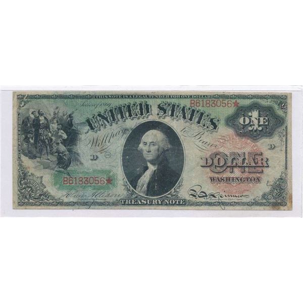 1866 United States Treasury Dollar Note Fine+