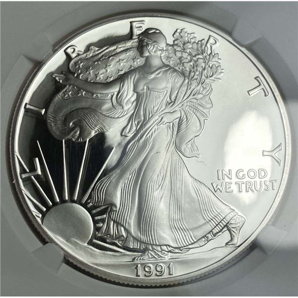 1991-S American Silver Eagle NGC PF69 Ultra Cameo