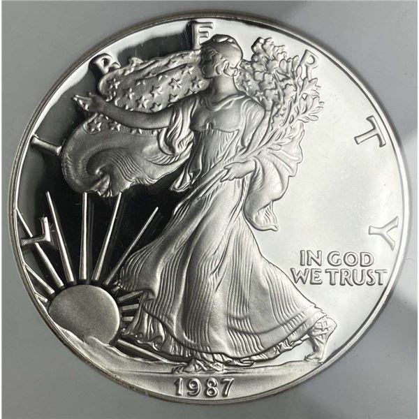 1987-S American Silver Eagle NGC PF69 Ultra Cameo