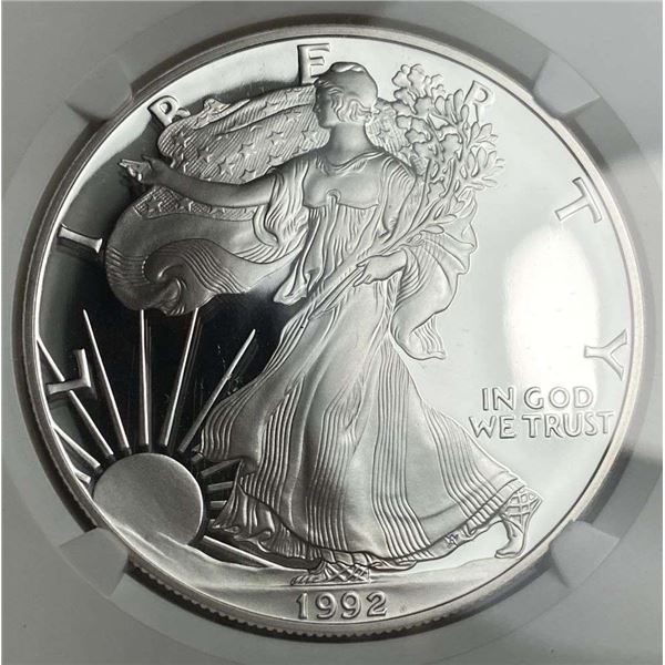 1992-S American Silver Eagle NGC PF69 Ultra Cameo
