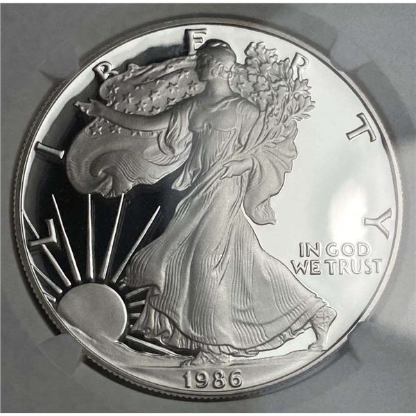 1986-S American Silver Eagle NGC PF69 Ultra Cameo