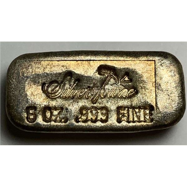 Rare SilverTowne 5 ozt .999 Silver Bar