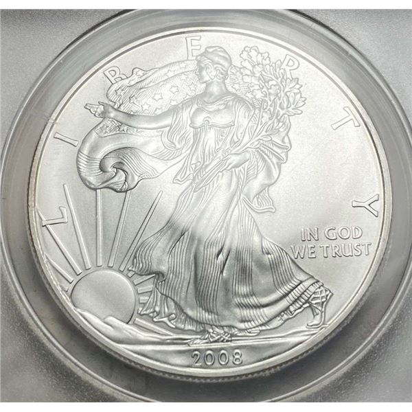 2008 American Silver Eagle ANACS MS70 First Strike Coin