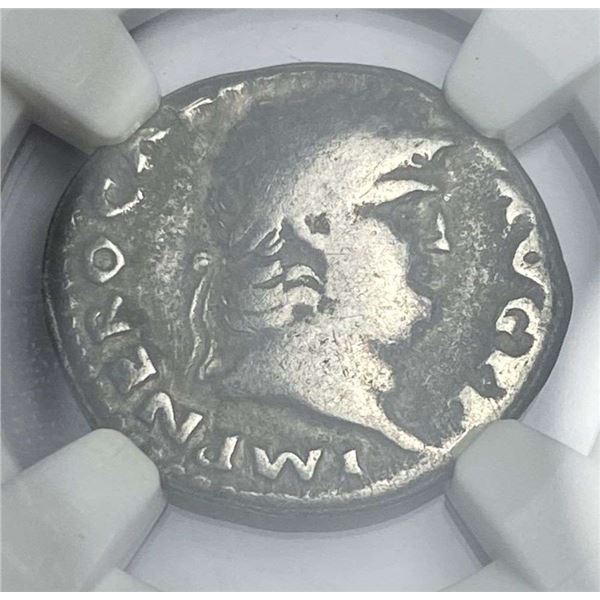 Roman Empire Nero AR Denarius (AD 54-68) NGC Fine