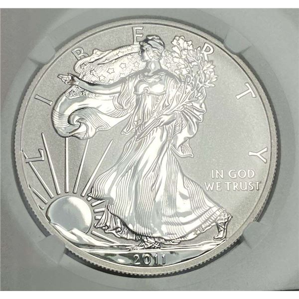 2011-P American Silver Eagle NGC PF70 Reverse PF 25th Anniversary Set