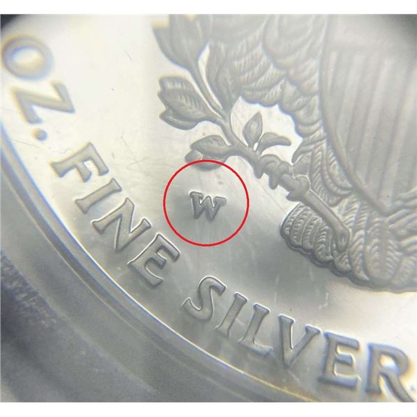 2006-W American Silver Eagle PCGS PR69 DCAM 20th Anniversary
