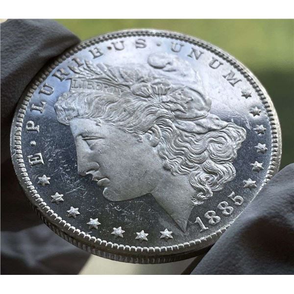 Amazing 1885-CC Morgan Silver Dollar MS65 DMPL