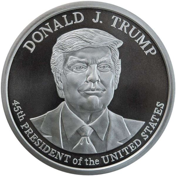 (10) Donald J. Trump 5 ozt .999 Silver Rounds