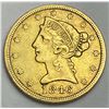 Image 1 : 1846 Gold $5 Liberty Head AU53