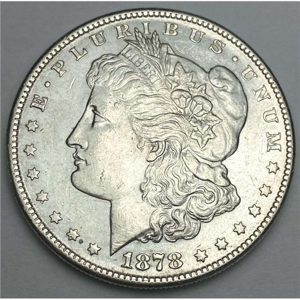 1878-S Morgan Silver Dollar AU58