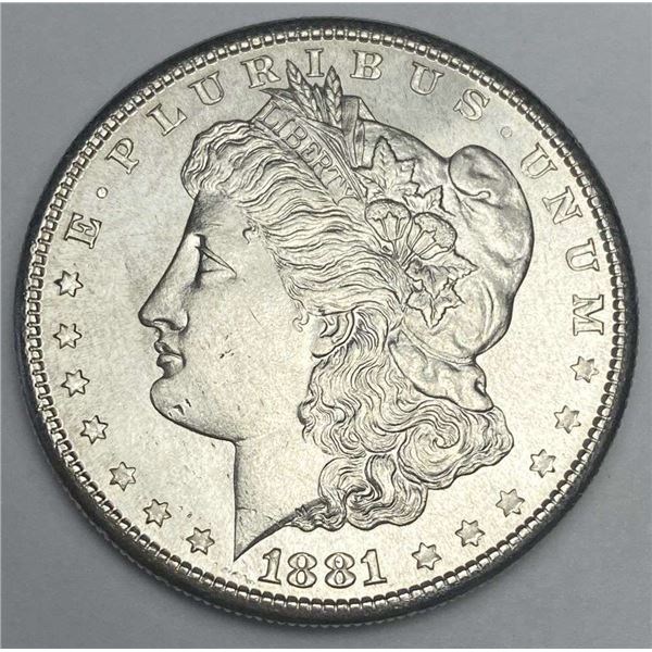 1881-S Morgan Silver Dollar MS65