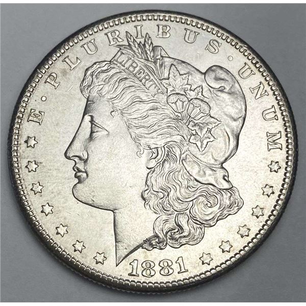 1881-S Morgan Silver Dollar MS64