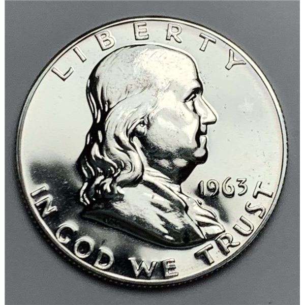 1963 Franklin Silver Half Dollar PF68