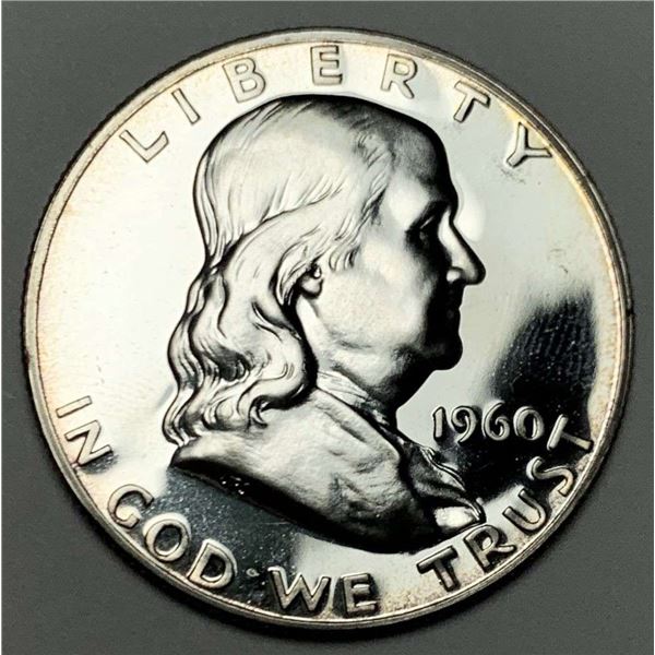 1960 Franklin Silver Half Dollar PF68
