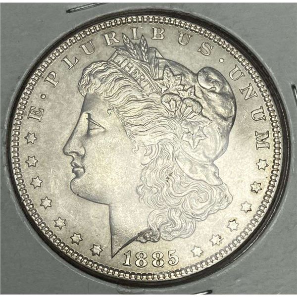 1885 Morgan Silver Dollar Unc.