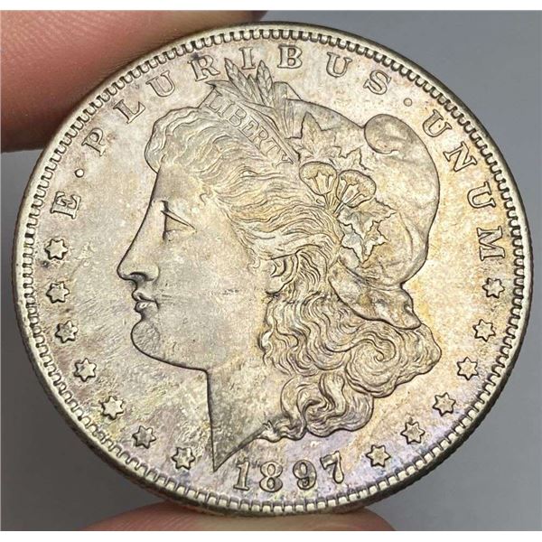 1897-S Morgan Silver Dollar MS65