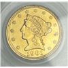 Image 3 : 1901 Gold $2.50 Liberty Head PCGS MS63 OGH
