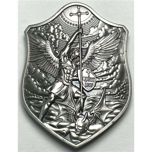 Shield Of Saint Michael 2 ozt .999 Silver