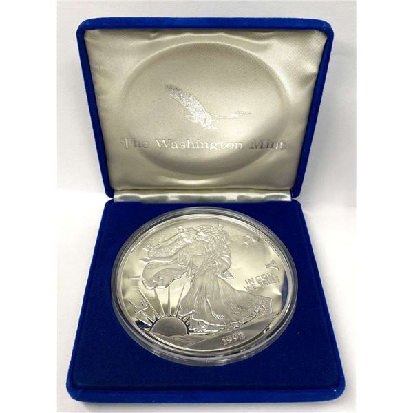 Giant Half Pound 1992 American Eagle Design Proof .999 Silver