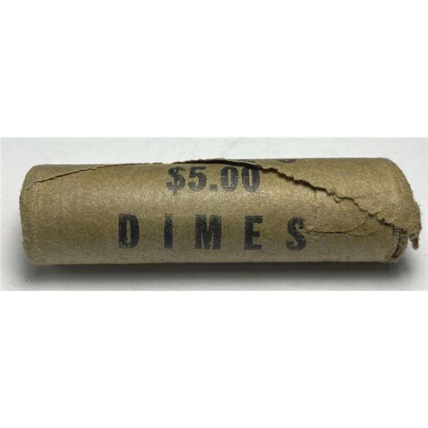 Bank Wrapped Roll (50-coins) Roosevelt Silver Dimes BU