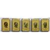 Image 2 : (5) 2016 Legal Tender Royal Canadian Mint 1/10 oz .9999 Gold Bars