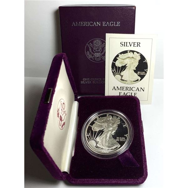 1986-S Proof American Silver Eagle OGP