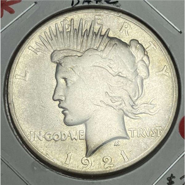 1921 Peace Silver Dollar VG