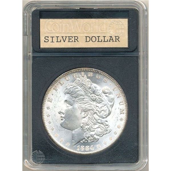 Old Time Coin Holder 1884-O Morgan Silver Dollar MS64
