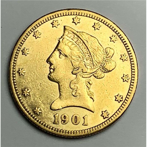1901-S Gold $10 Liberty Head MS62