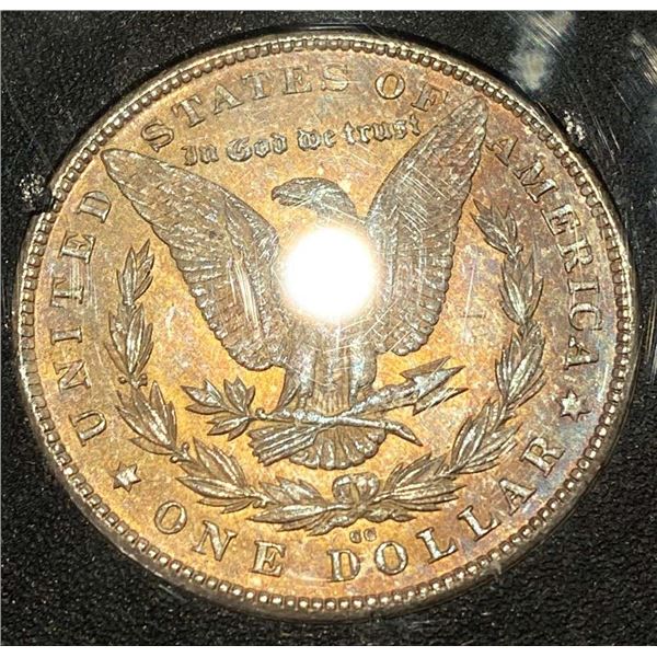 Toned 1880-CC Morgan Silver Dollar NGC MS64 GSA