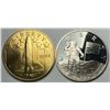 Image 2 : 1988 America In Space Gold & Silver Medal Set (7-coins)