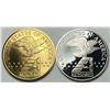 Image 3 : 1988 America In Space Gold & Silver Medal Set (7-coins)