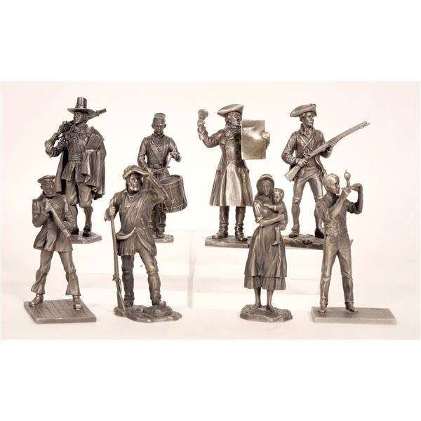 Pewter Historic America Figures (8) [179438]