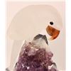 Image 2 : Parrot  Sculpture on Amethyst Geode [181707]