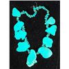 Image 2 : Southwestern Style Faux Turquoise Nugget Necklace [178919]