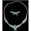 Image 1 : Turquoise Necklace and Pin [178915]