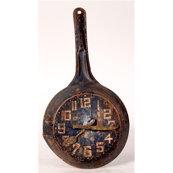 Folk Art Skillet Clock [175201]