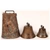 Image 1 : Chantel Foundry Bells (2)  & Cow Bell  1870's [170788]