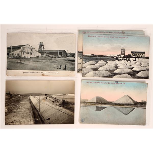 Salt Works, Hayward, CA Postcards Early 1900s (5) [178798]