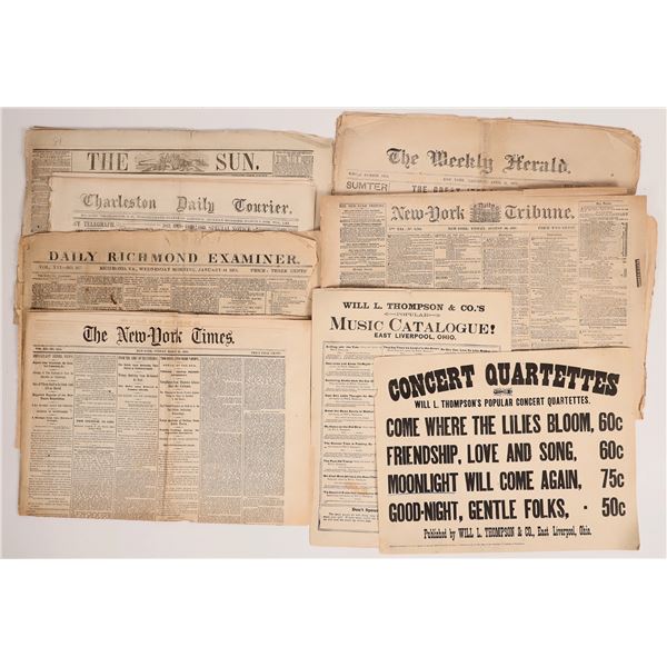 Civil War Era Newspapers (10) [181768]