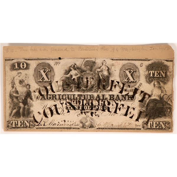 $10 Counterfeit Note, c.1850s [178400]