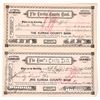 Image 1 : Eureka County Bank Stock Pair, 1885 and 1897 [174642]